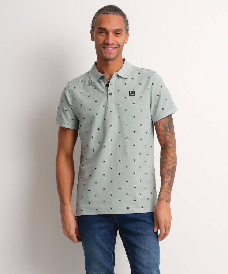 TerStal Heren pique polo met patch mint in maat