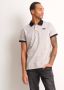 TerStal Heren pique polo met print beige in maat - Thumbnail 1