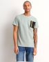 TerStal Heren pique t-shirt wafelpatroon mint in maat - Thumbnail 1