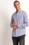TerStal Heren slim fit overhemd blauw in maat - Thumbnail 1