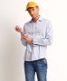TerStal Heren slim fit overhemd blauw in maat - Thumbnail 1