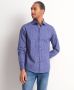 TerStal Heren slim fit overhemd blauw in maat - Thumbnail 1