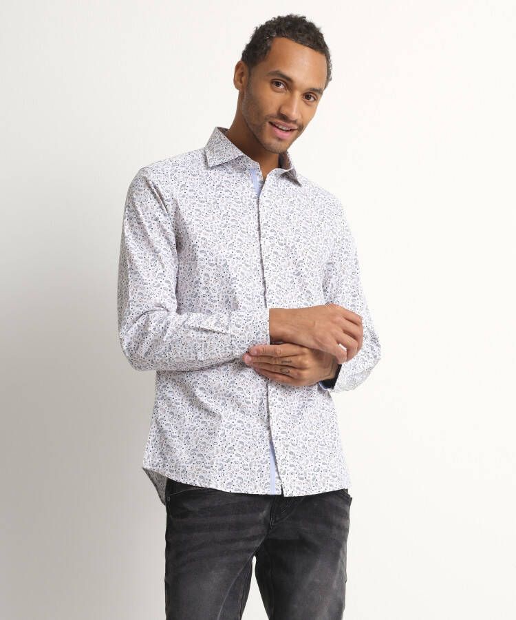 TerStal Heren Slim fit overhemd wit in maat