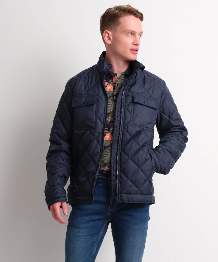 TerStal Heren stoere jas blauw in maat
