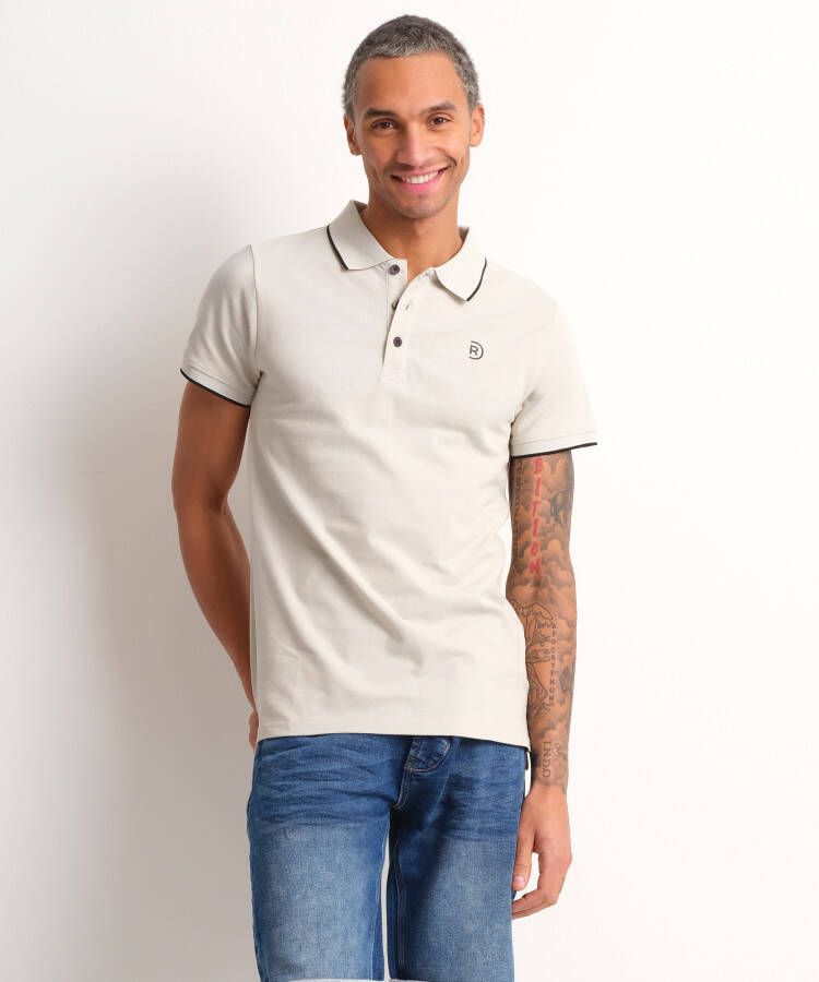 TerStal Heren uni pique polo beige in maat