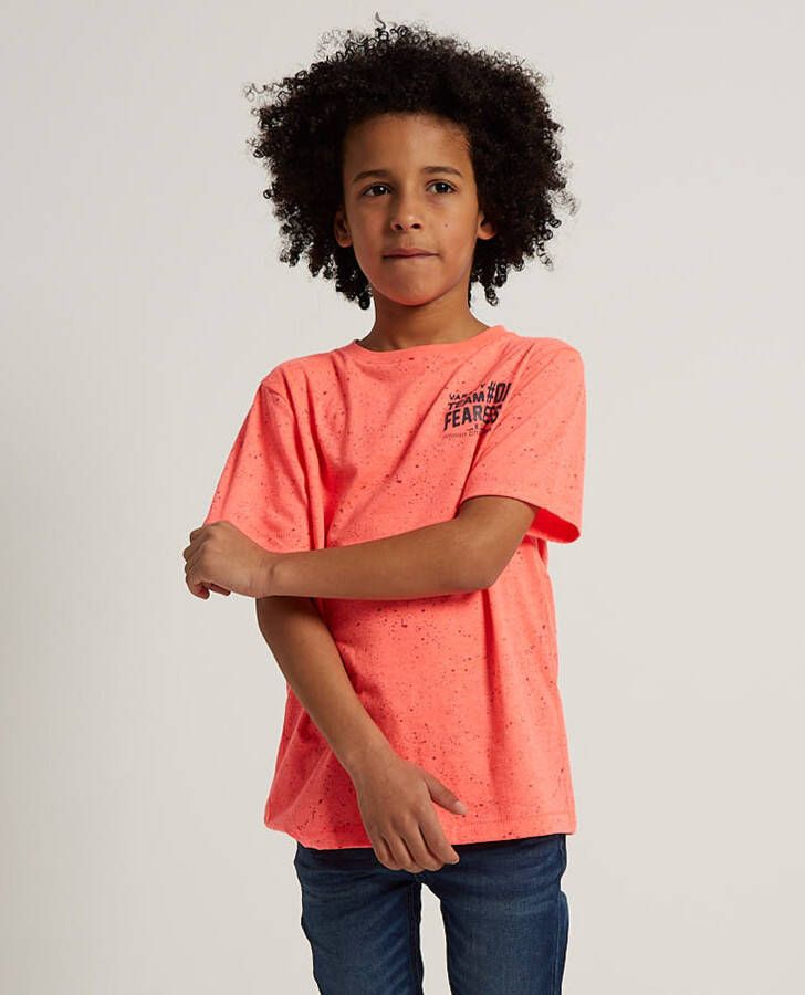 TerStal Jongens backprint t shirt oranje in maat Kledingwinkel
