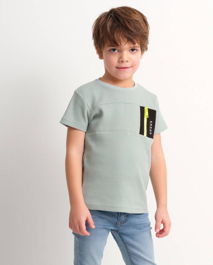TerStal Jongens fancy pique t-shirt mint in maat