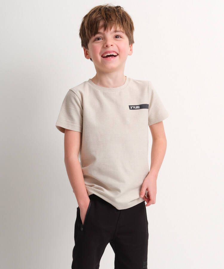 TerStal Jongens fancy t-shirt beige in maat
