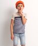TerStal Jongens t-shirt borstzakje gestreept beige in maat - Thumbnail 1