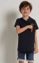 TerStal Jongens t-shirt capuchon en rits blauw in maat - Thumbnail 1
