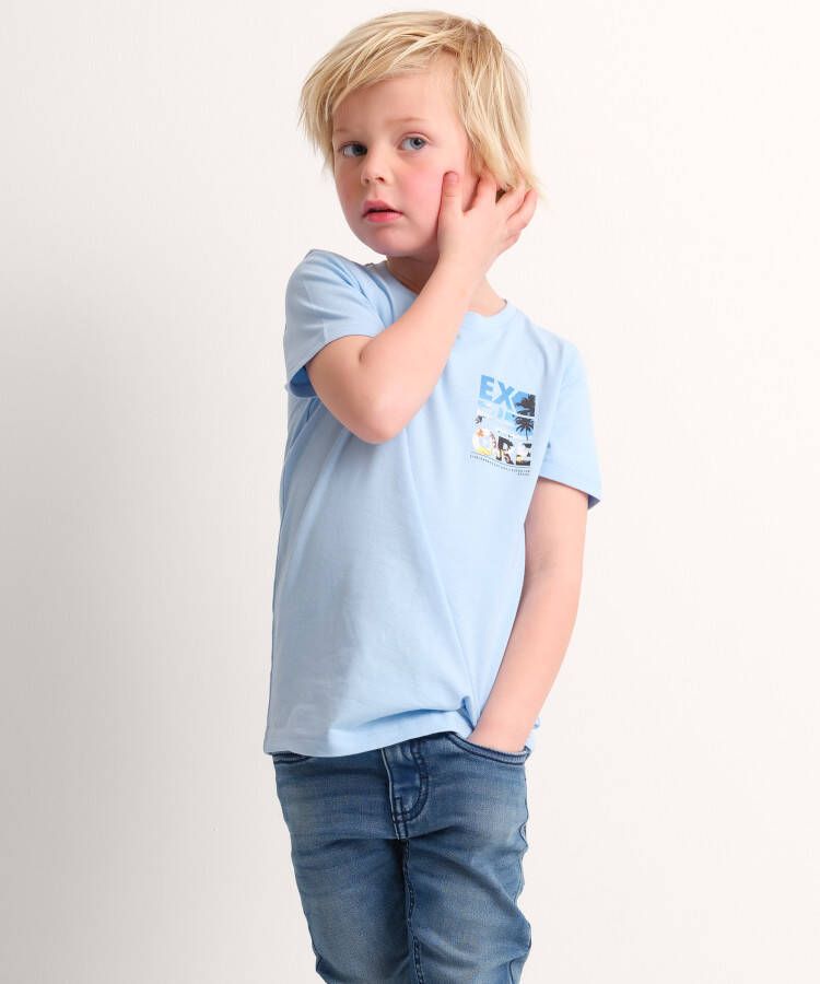 TerStal Jongens t-shirt fotoborstprint blauw in maat