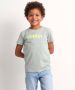 TerStal Jongens uni t-shirt tekstopdruk mint in maat - Thumbnail 1