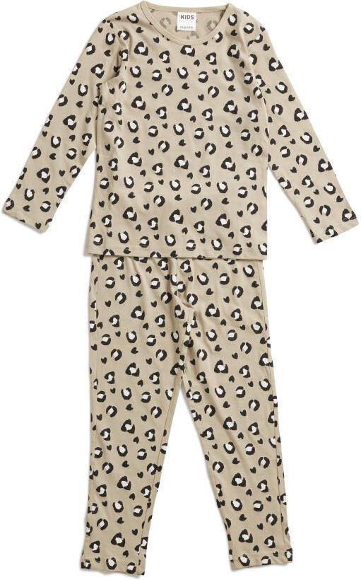 TerStal Meisjes Pyjama set beige in maat