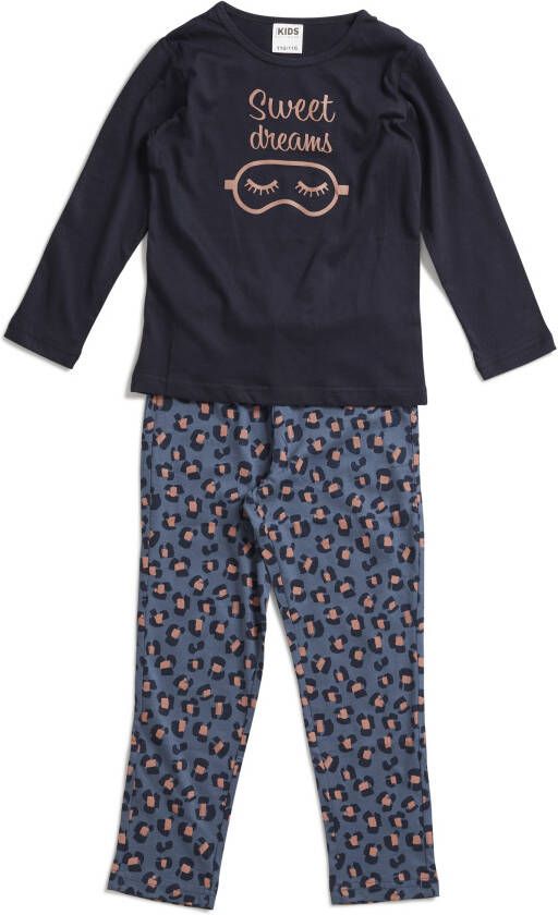 TerStal Meisjes Pyjama set blauw in maat