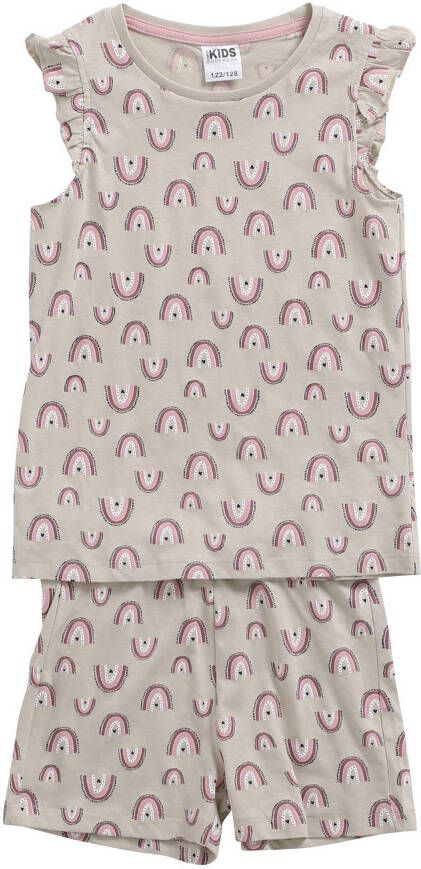 TerStal Meisjes shortama set beige in maat