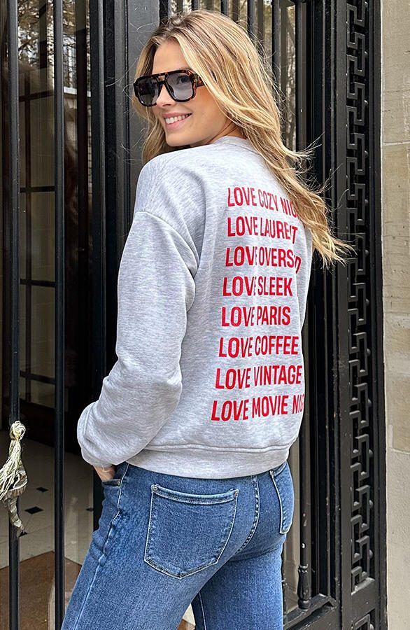 All The Things I Love Sweater Grey