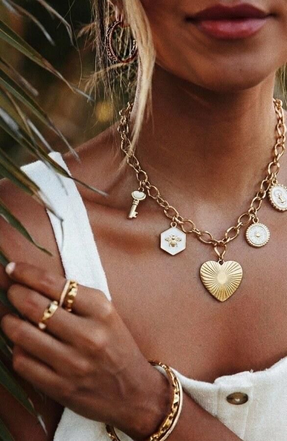 Charm Necklace Heart And More