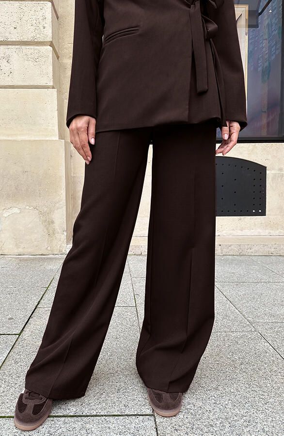 Classic Straight Leg Pantalon Choco 2.0