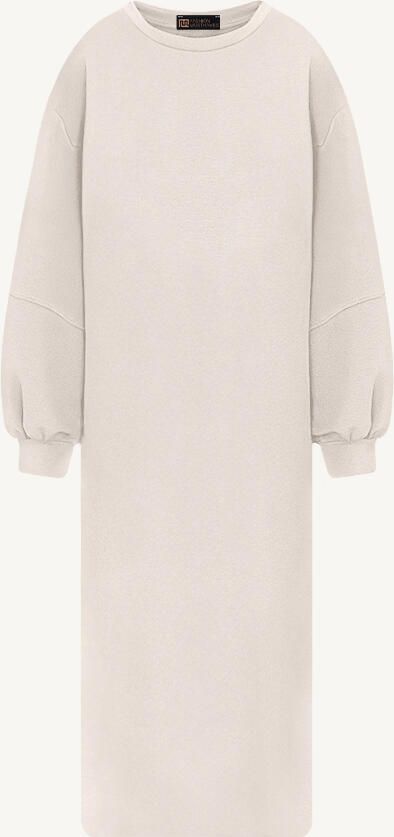 Comfy Oversized Sweater Dress Beige