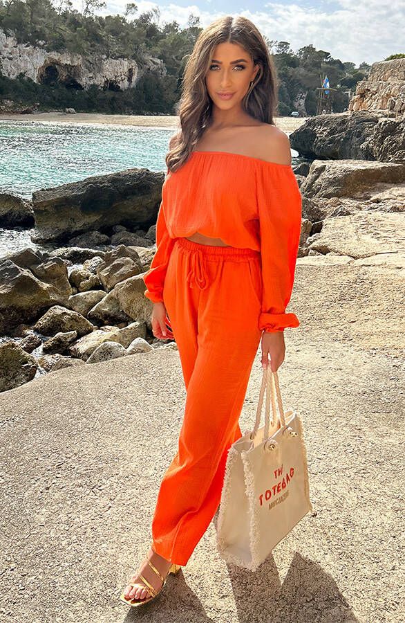 Mousseline 2-Piece Dark Orange