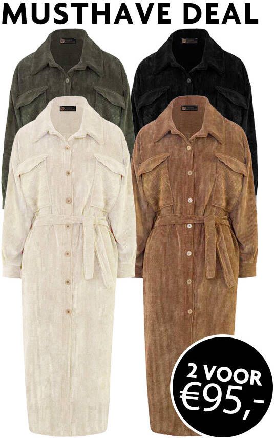 Musthave Deal Corduroy Maxi Jurken