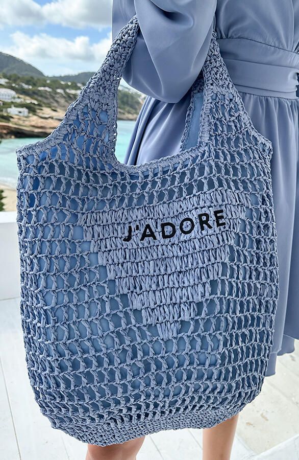 Gehaakte J Adore Tas Jeans Blauw