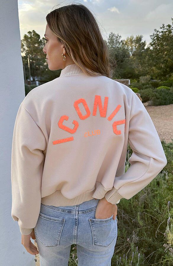 Iconic Soft Bomber Jacket Neon Orange