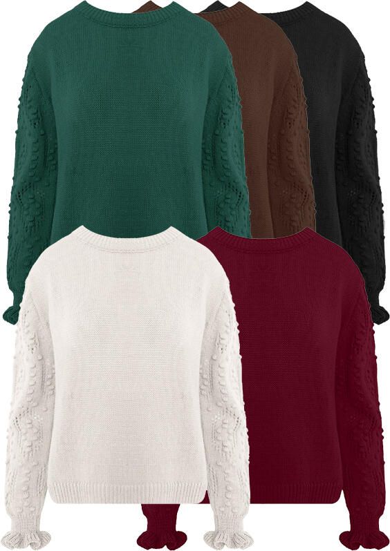 Musthave Deal Detailed Sleeve Truien