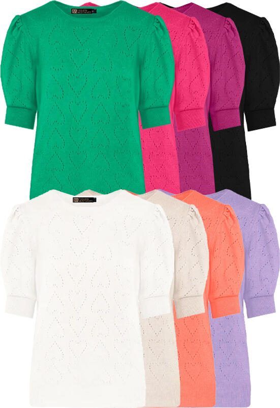 Musthave Deal Hartjes Knitted Pofmouwen Tops