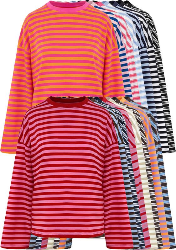Musthave Deal Oversized Strepen Tops