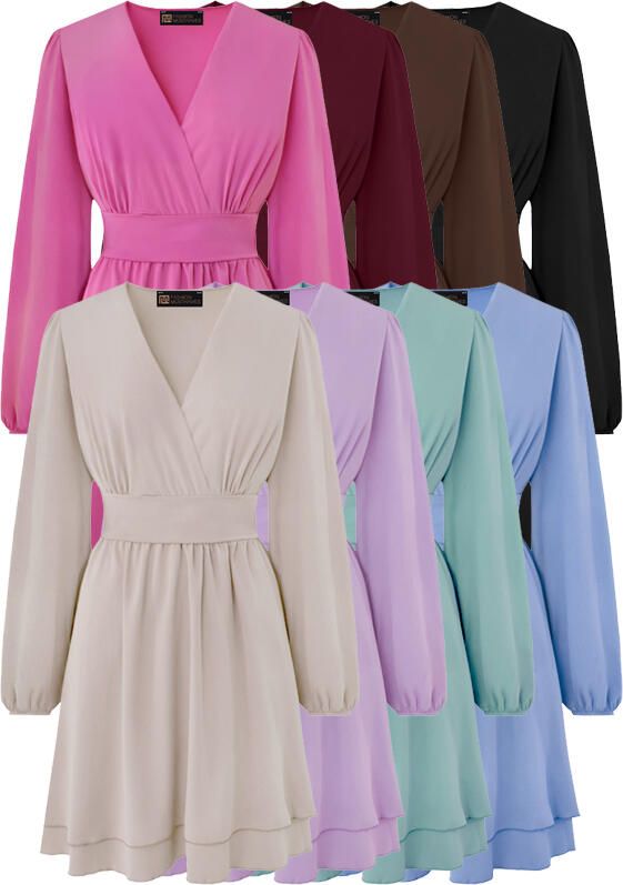 Musthave Deal V-Hals Strik Detail Jurken