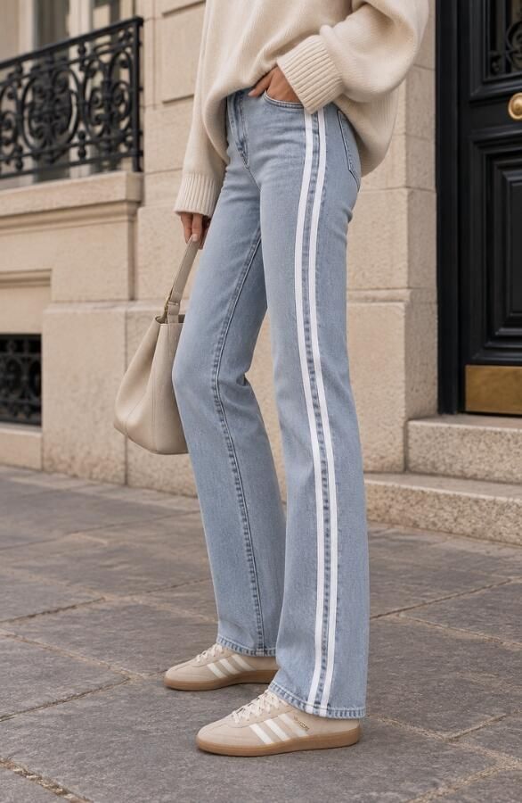 Wide Leg Jeans Bies Blue Stretch FMH