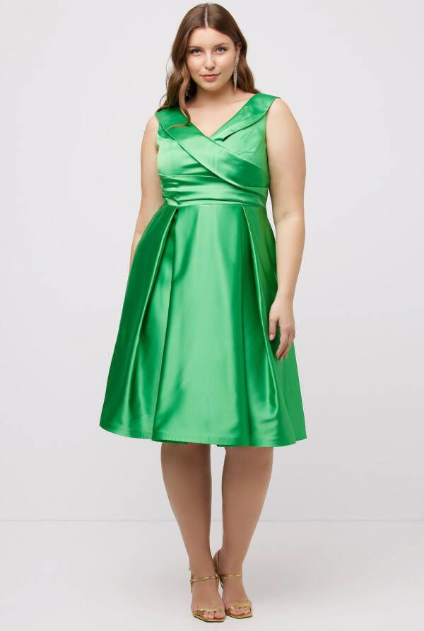 Ulla Popken Grote Maten avondjurk Dames groen Maat 48 Polyester Kledingwinkel