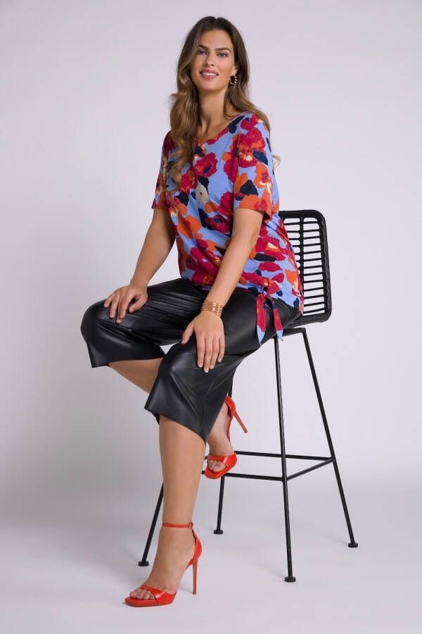 Ulla Popken Grote Maten T-shirt Dames blauw Maat: 46 48 Viscose