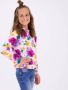 Vingino gebloemde hoodie NOLIVIA lila multicolor - Thumbnail 3