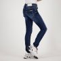 VINGINO slim fit jeans Amia Basic dark used Blauw Meisjes Denim Effen 134 - Thumbnail 3