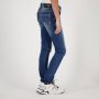 VINGINO skinny jeans Amiche dark used Blauw Meisjes Denim Effen 128 - Thumbnail 5