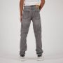Vingino straight fit jeans Peppe met slijtage light grey - Thumbnail 6