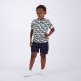 VINGINO T-shirt HANS met all over print beige donkerblauw Jongens Stretchkatoen Ronde hals 104 - Thumbnail 2