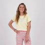 VINGINO x Senna Bellod T-shirt met tekst lichtgeel Meisjes Katoen Ronde hals 104 - Thumbnail 2