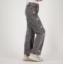 VINGINO loose fit jeans Cato Star met sterren grey vintage Grijs Meisjes Denim 176 - Thumbnail 5