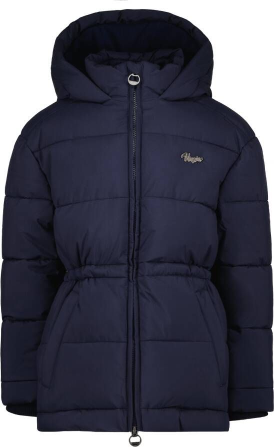 VINGINO gewatteerde winterjas Talima donkerblauw Meisjes Polyester Capuchon 176