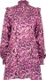 VINGINO gebloemde jurk Pia roze paars Meisjes Viscose Opstaande kraag Bloemen 104 - Thumbnail 3