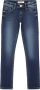 VINGINO slim fit jeans Amia Basic dark used Blauw Meisjes Denim Effen 134 - Thumbnail 2