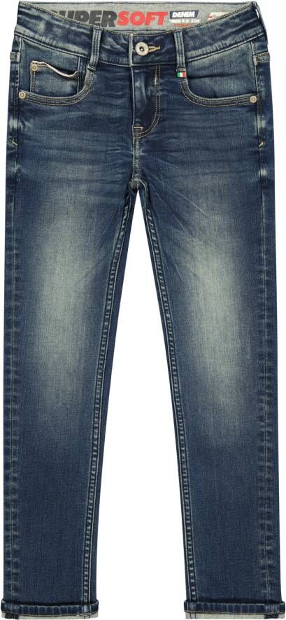 VINGINO skinny jeans Amos mid blue wash Blauw Jongens Stretchdenim Effen 104 - Foto 2