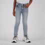 VINGINO slim fit jeans light vintage Blauw Meisjes Stretchdenim 146 - Thumbnail 2