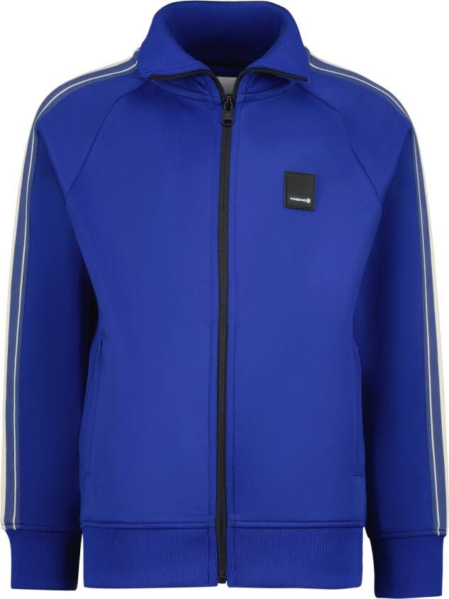 VINGINO sweatvest Okantos blauw Effen 128 | Vest van
