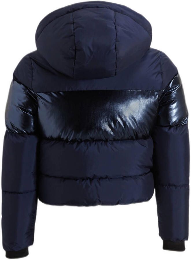 29FT ski-jack Neva donkerblauw Skijack Meisjes Polyester Capuchon 140 - Foto 2