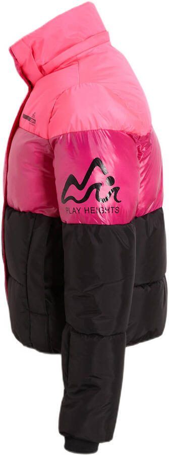 29FT ski-jack Neva roze wart Skijack Meisjes Polyester Capuchon 128 - Foto 3