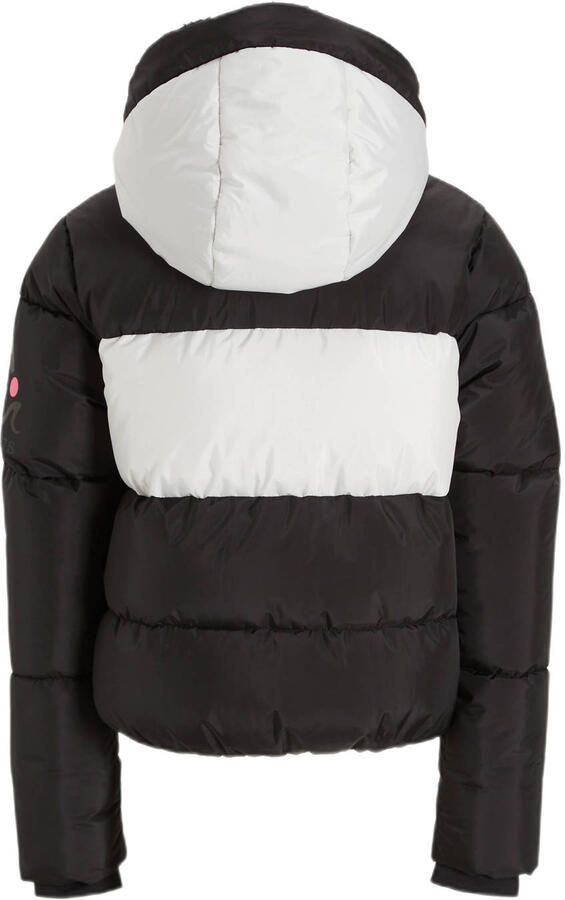 29FT ski-jack Neva zwart wit Skijack Meisjes Polyester Capuchon 116 - Foto 2